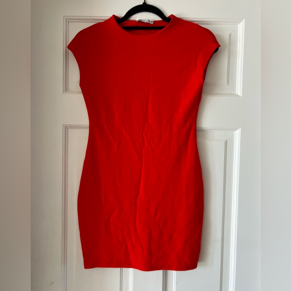 Red Zara Bodycon Dress